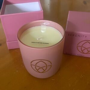 Wellness Candle Serenity Soy Blend Scented Candle Lavender Amber Sandalwood